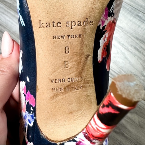 Kate Spade New York Licorice Floral Pointed-Toe Heels - Picture 9 of 11